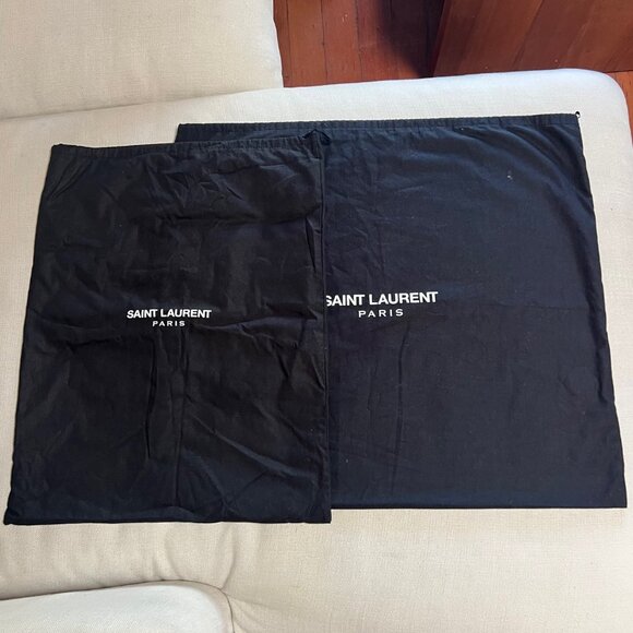 Saint Laurent Grain De Poudre Monogram Matelasse Chevron Bag Large - Picture 13 of 13